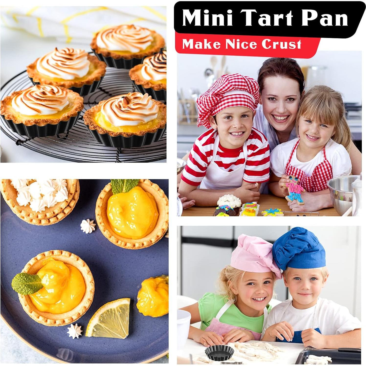 24 Moldes Redondos Antiadherentes 10 cm Patelai