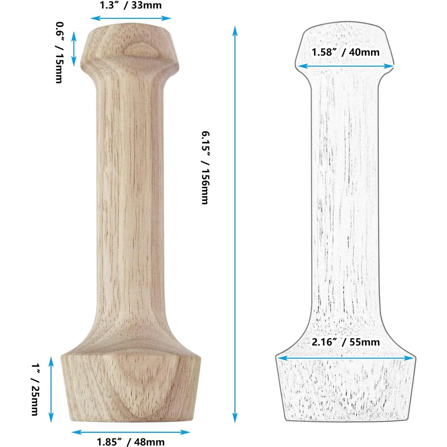 Juego de Prensadores de Tartas Anfu - Herramientas de Madera