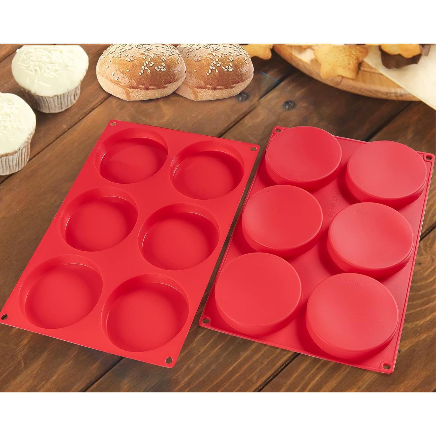 Moldes de Silicona Dootafy 2 Pack para Pan de Hamburguesa 10 cm