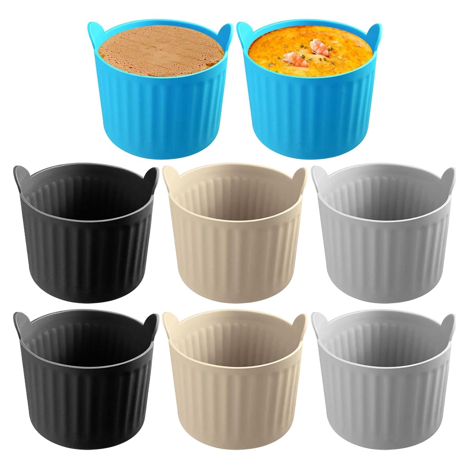 8 Moldes de Silicona YINARONG para Horno de Aire 192ml