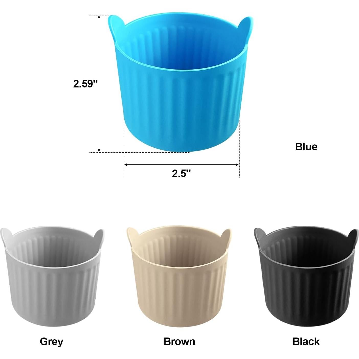 8 Moldes de Silicona YINARONG para Horno de Aire 192ml