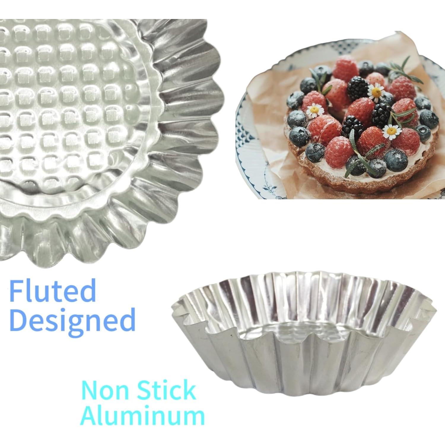 Juego de 20 moldes de tartas MYStar 9,5 cm redondos