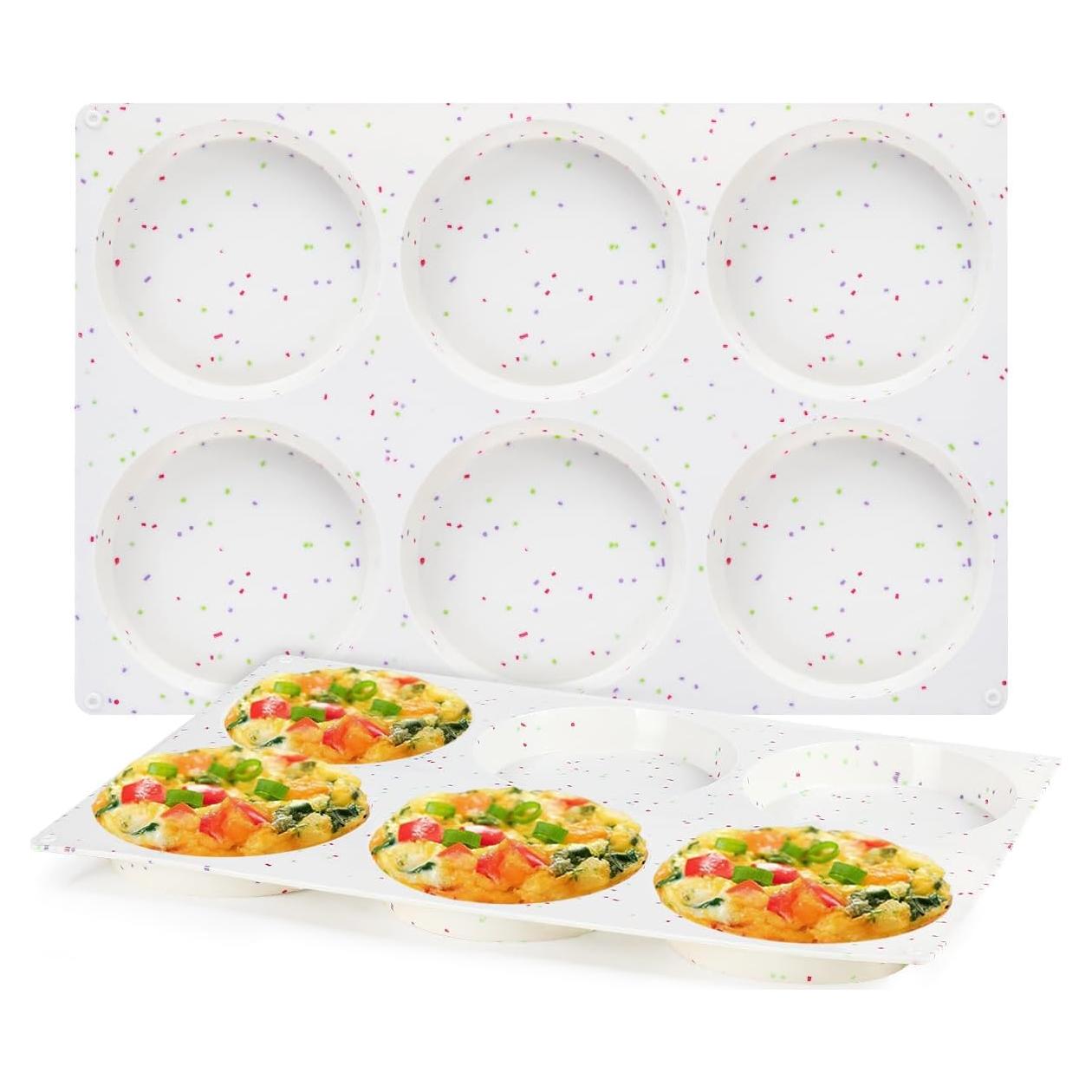 Molde para Muffin Jumbo CAKETIME Silicona 2 Piezas 10,16 cm