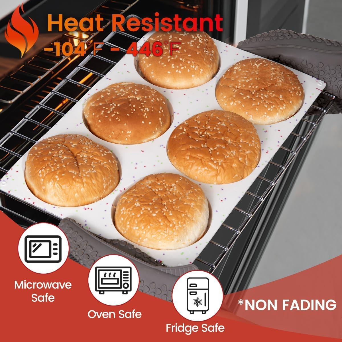 Molde para Muffin Jumbo CAKETIME Silicona 2 Piezas 10,16 cm