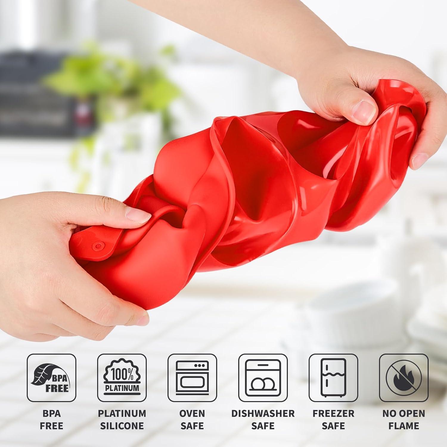 Molde de Silicona Antiadherente Puyeipt 3" Redondo 2 Pzs