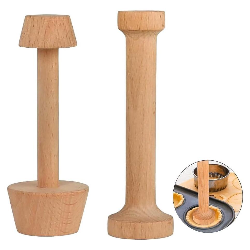 Juego de Prensadores de Tartas de Madera POFUIERKN 20 cm