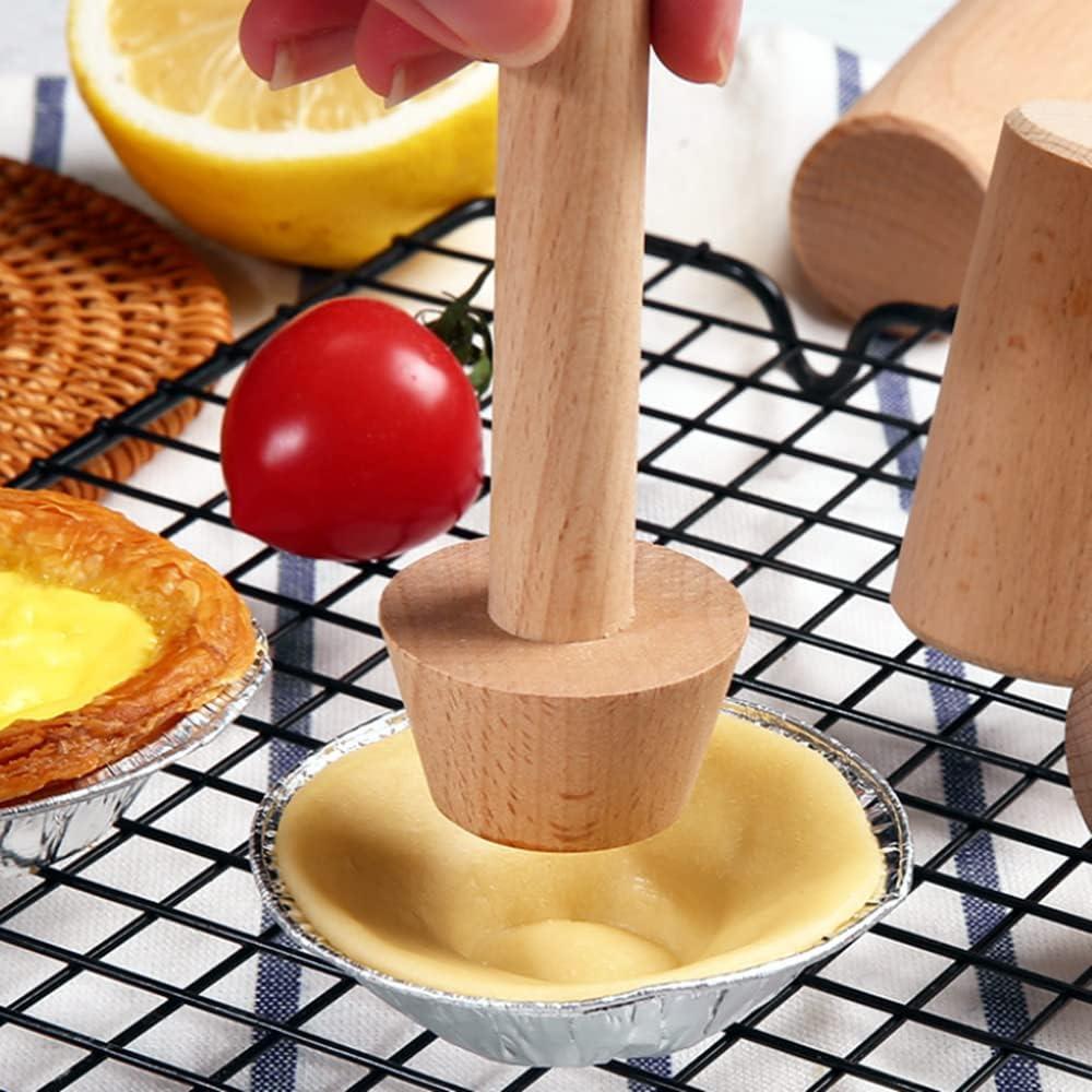 Juego de Prensadores de Tartas de Madera POFUIERKN 20 cm