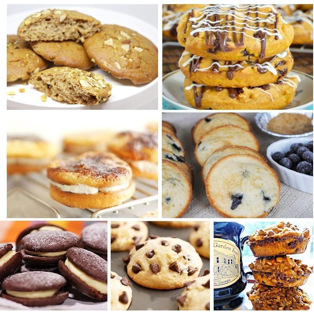 Moldes de Silicona para Muffin Ocmoiy 2 Piezas 6 Cavidades