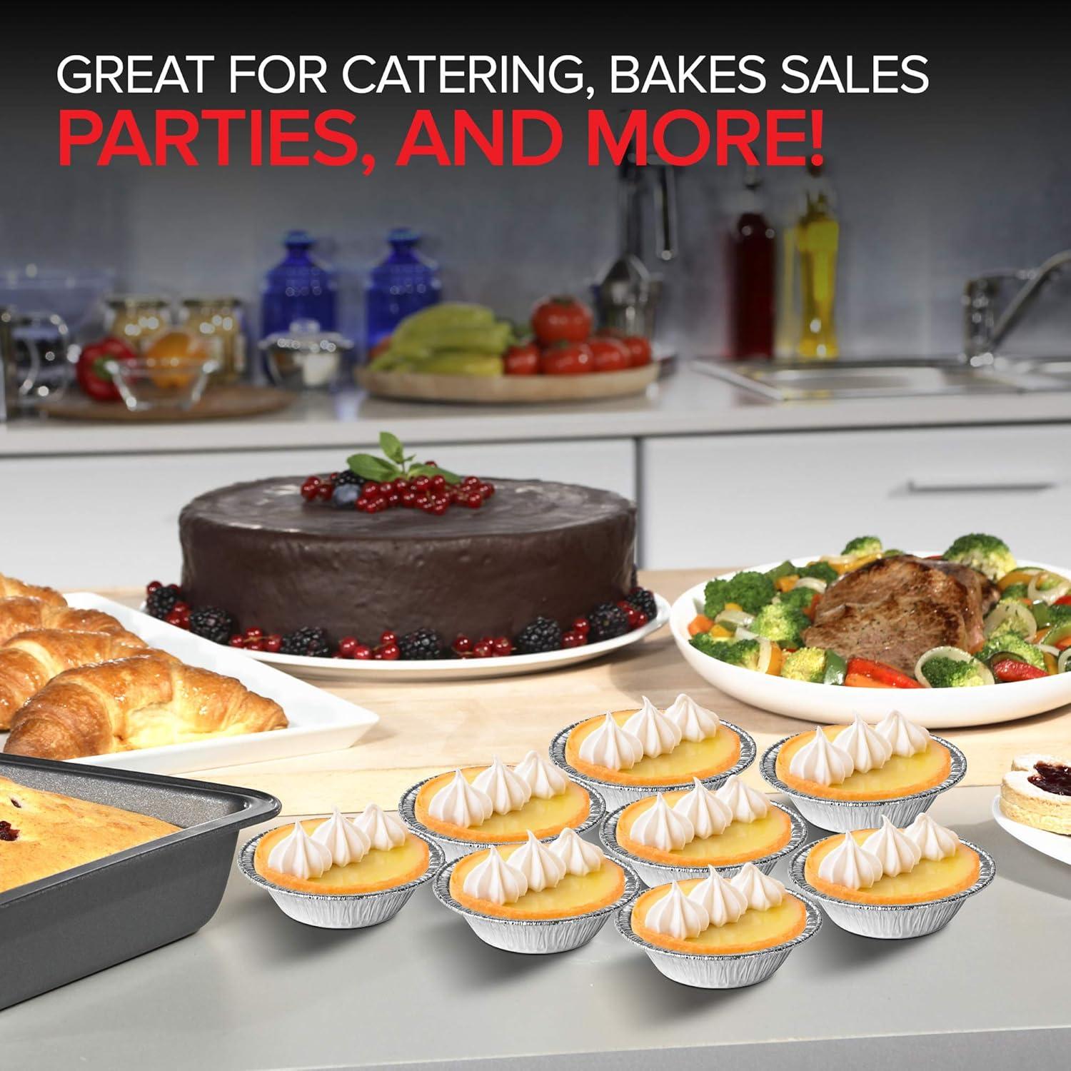 Sartenes de Mini Pastel Desechables Stock Your Home 100 Unidades 8,57 cm