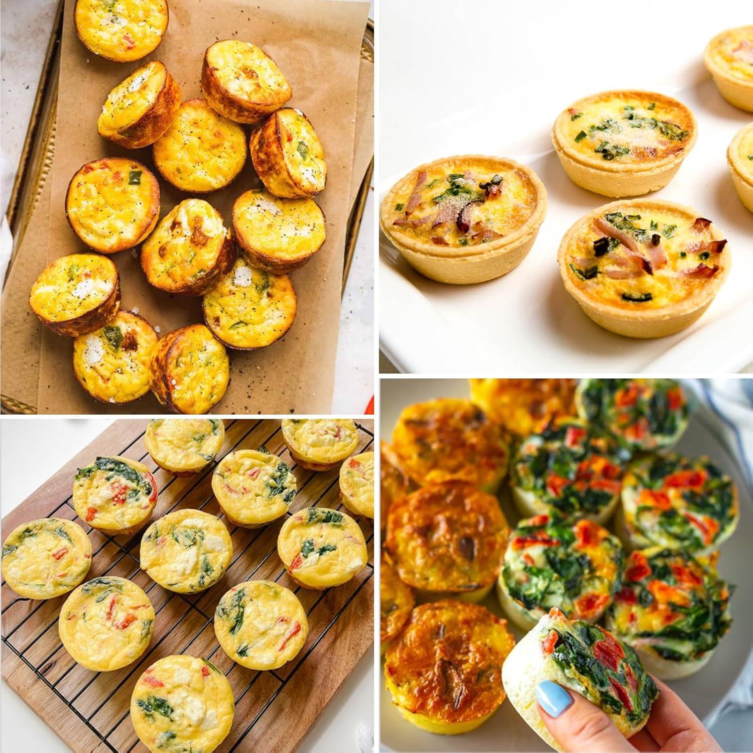 Moldes de Silicona para Cupcakes Vodolo 12 Tazas Antiadherentes