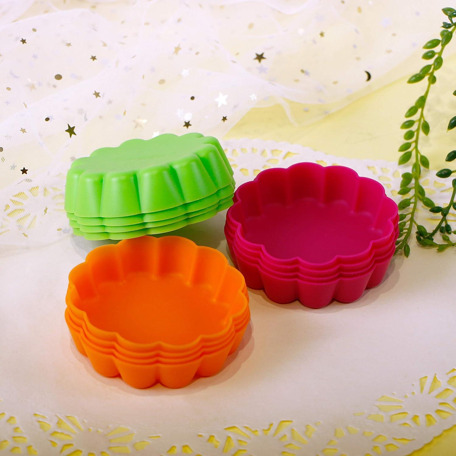 Molde de Tartas Mini Webake Silicona Antiadherente 8,26 cm 12 Pzas