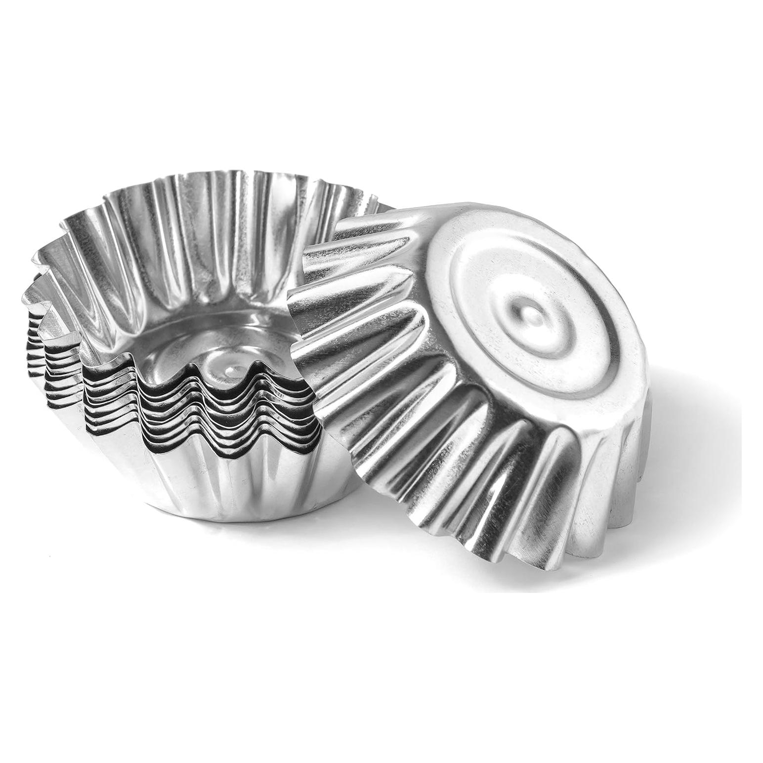 Moldes para Muffin OFXDD 5,99 cm Acero Inoxidable 10 Pcs