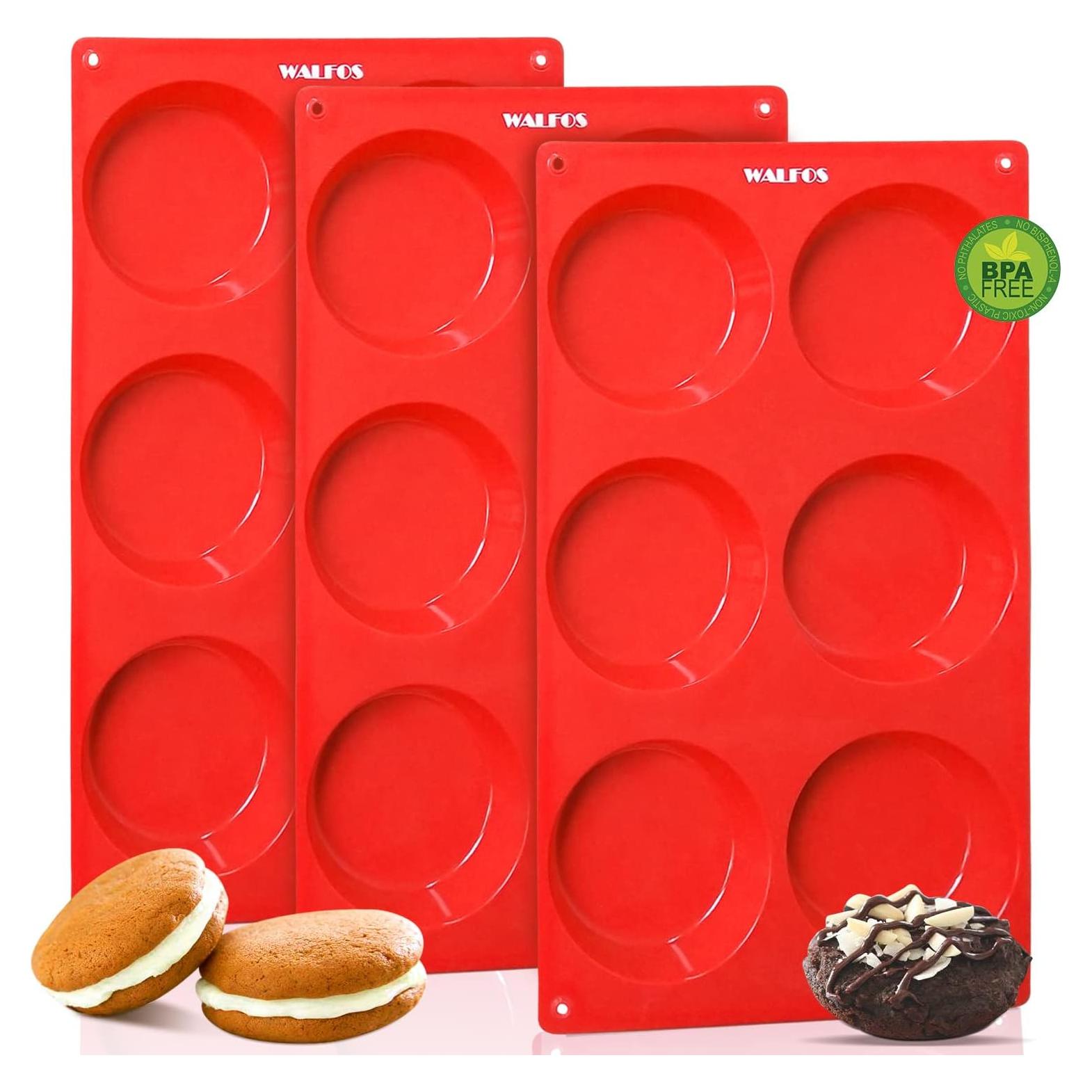 Sartén de Silicona Antiadherente Walfos 3 Pcs 6 Tazas