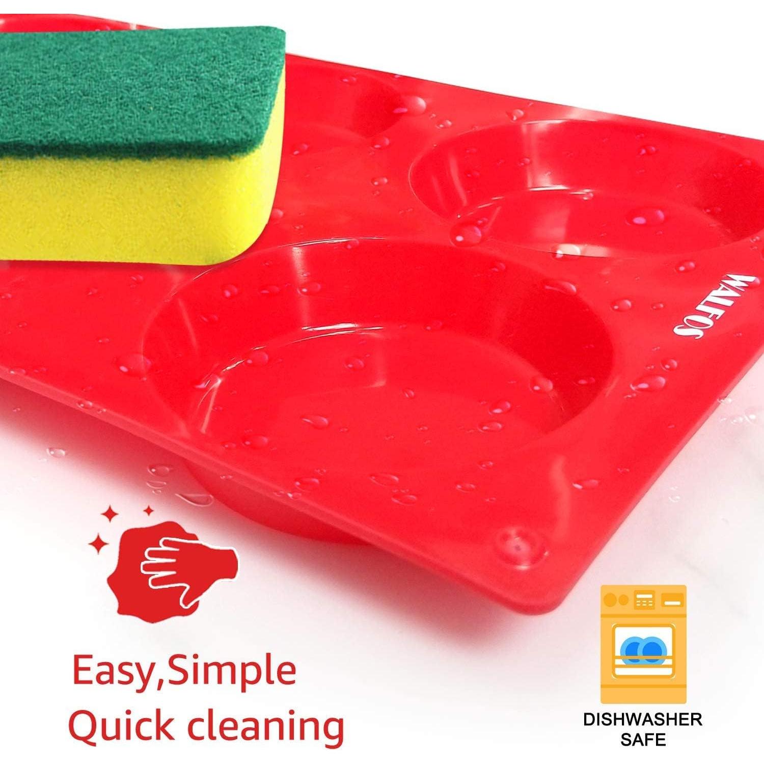 Sartén de Silicona Antiadherente Walfos 3 Pcs 6 Tazas