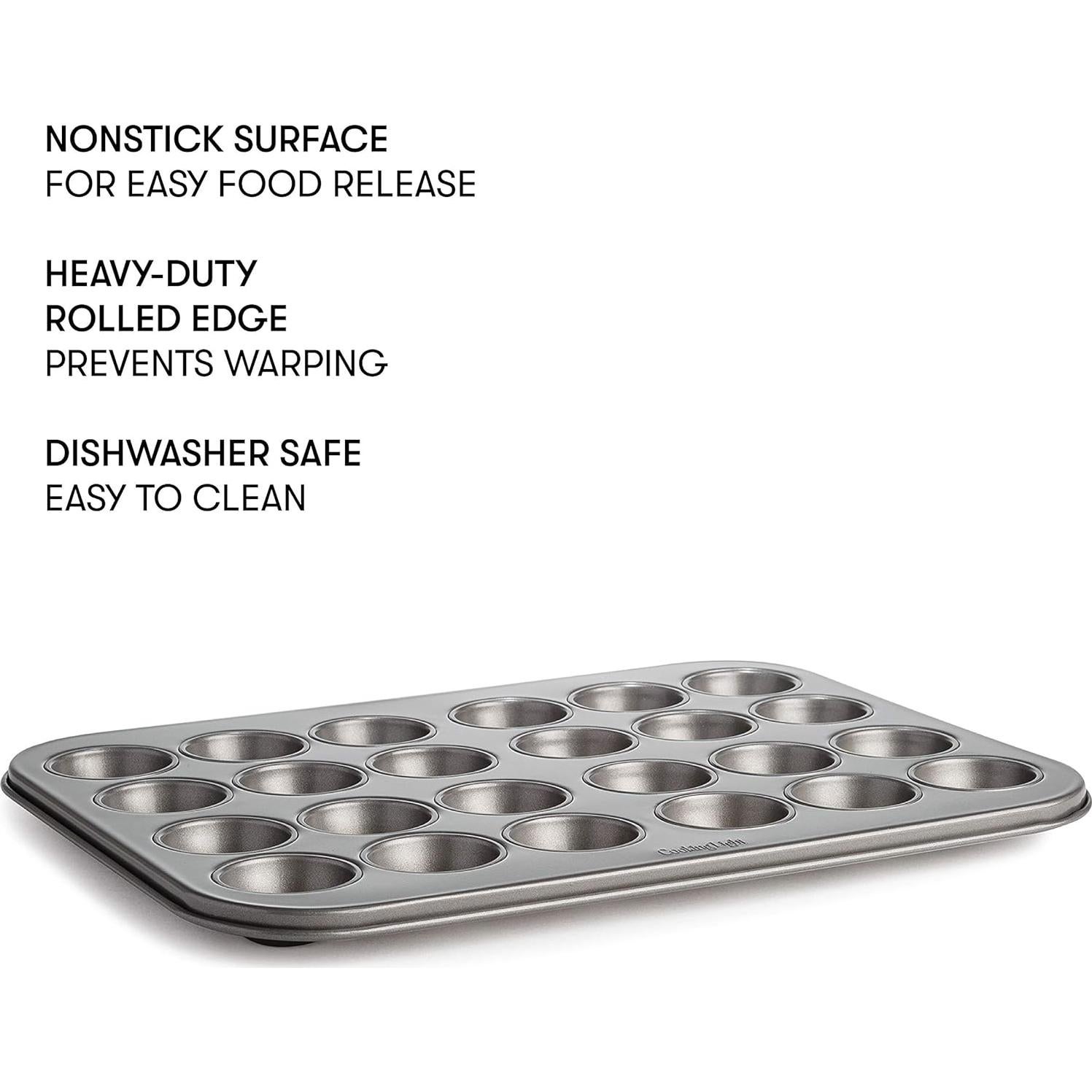 Sartén para Mini Muffins Cooking Light 24 Tazas Antiadherente