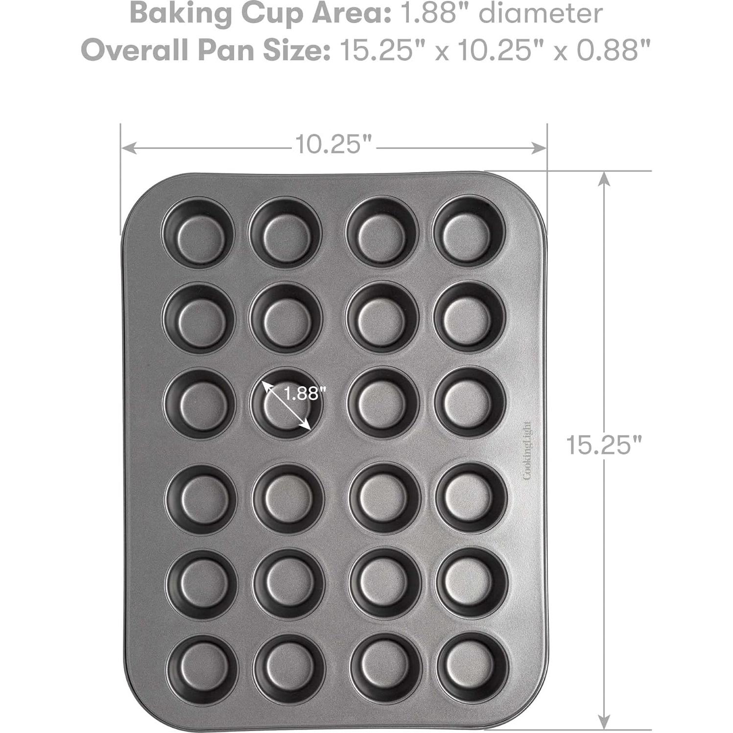 Sartén para Mini Muffins Cooking Light 24 Tazas Antiadherente