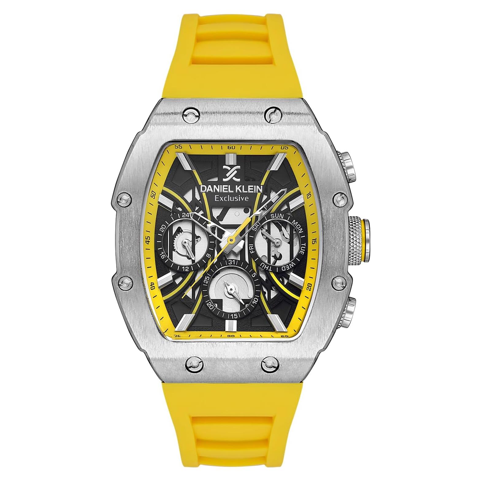 Reloj Daniel Klein Analógico Hombre 43mm Silicona Colorido