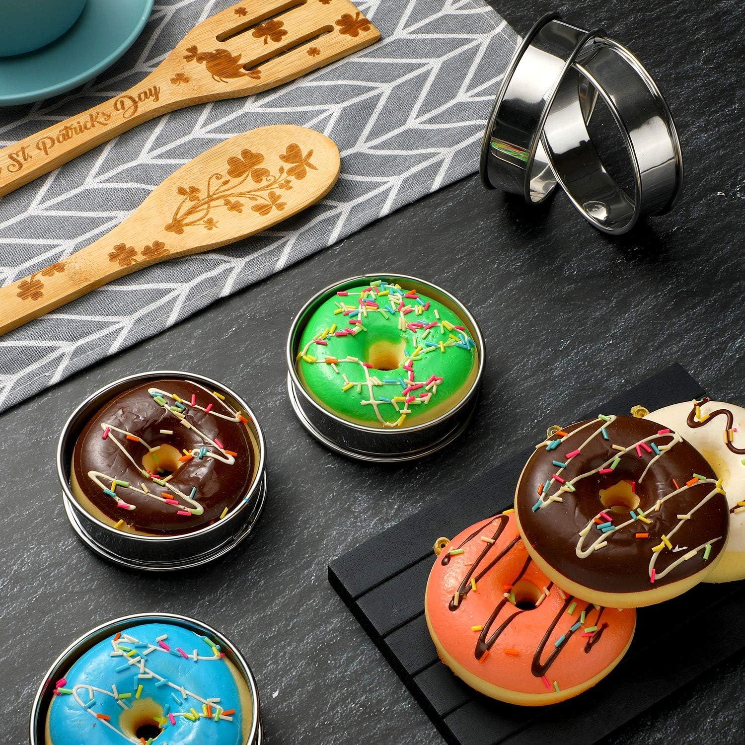 Anillos para Muffin Boao 16 Piezas Acero Inoxidable 4 Tamaños