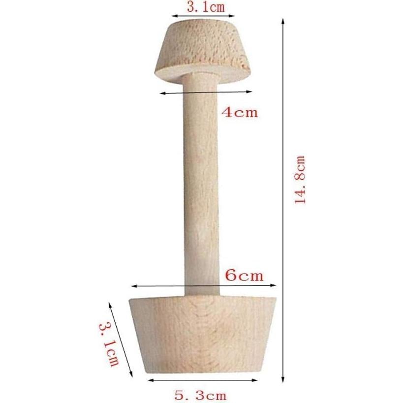 Tamper de Tarta de Madera Xinjincang Doble Cara 2.54 cm