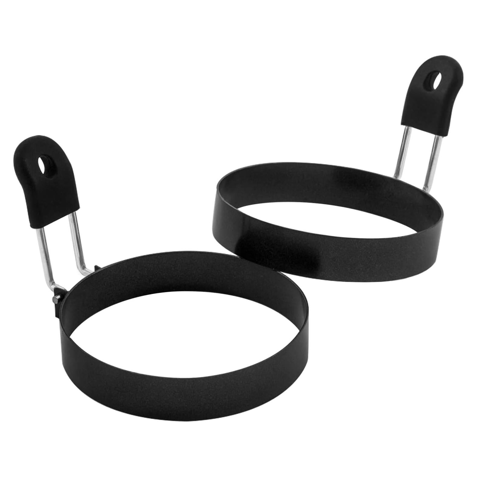 COTEY Set de 2 Anillos para Huevos de Acero Inoxidable