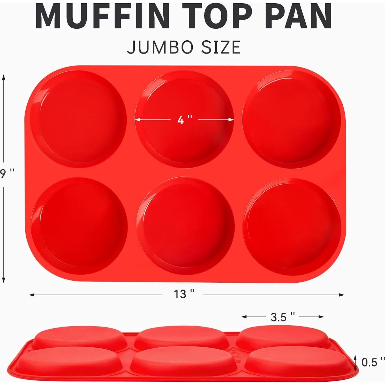 Moldes de Silicona Jumbo Puyeipt para Hornear Huevos 10 cm