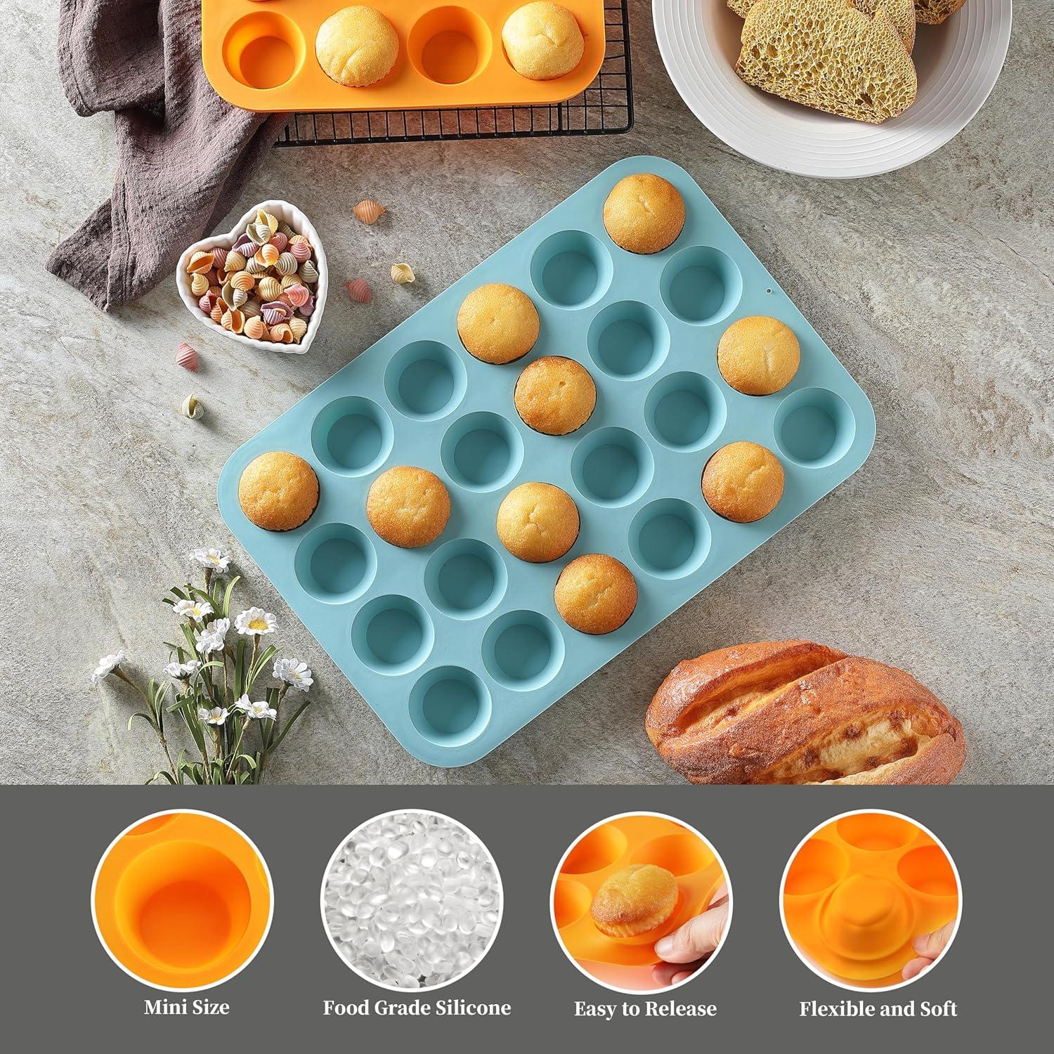 Juego de 2 Moldes de Silicona Little Cook 24 Tazas