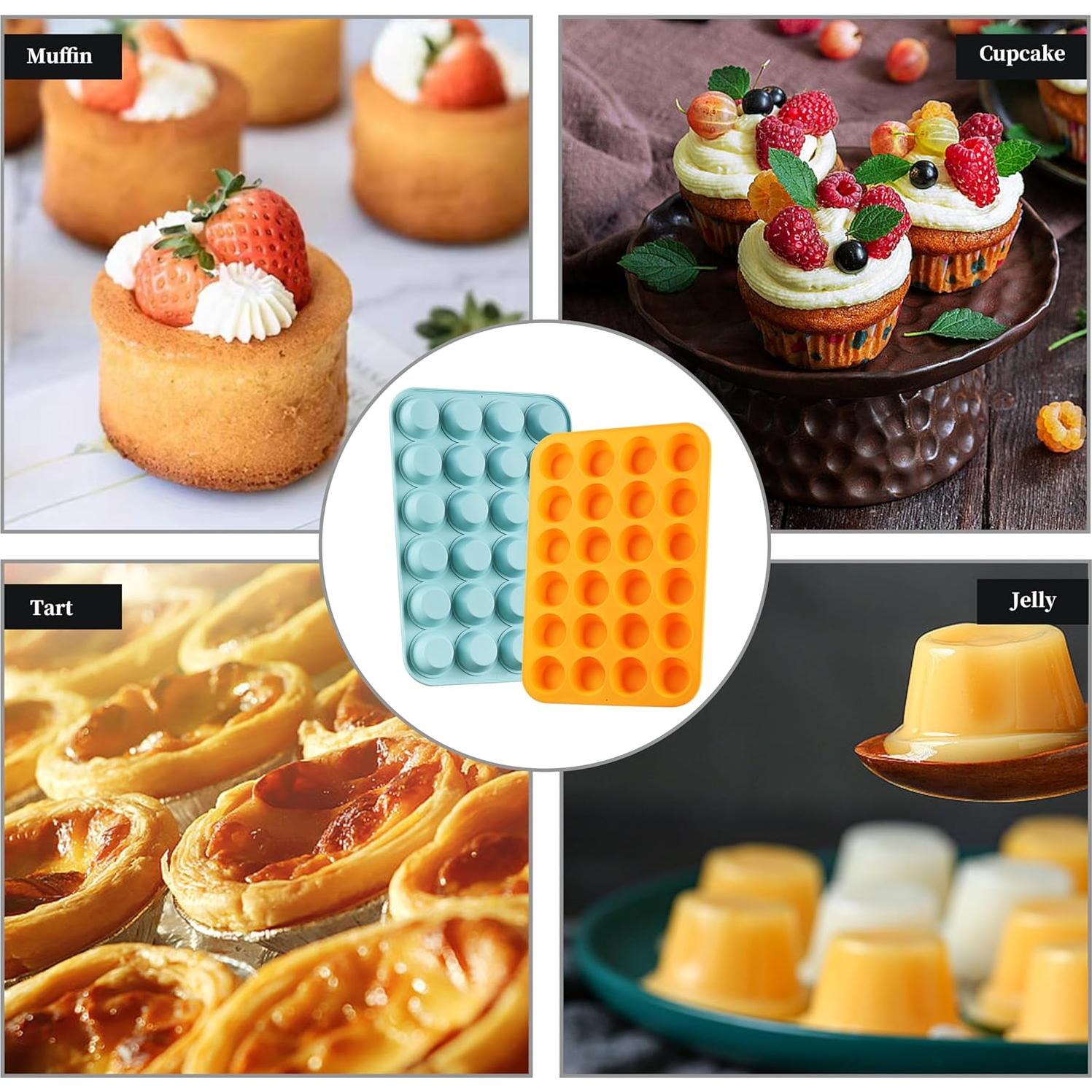 Juego de 2 Moldes de Silicona Little Cook 24 Tazas