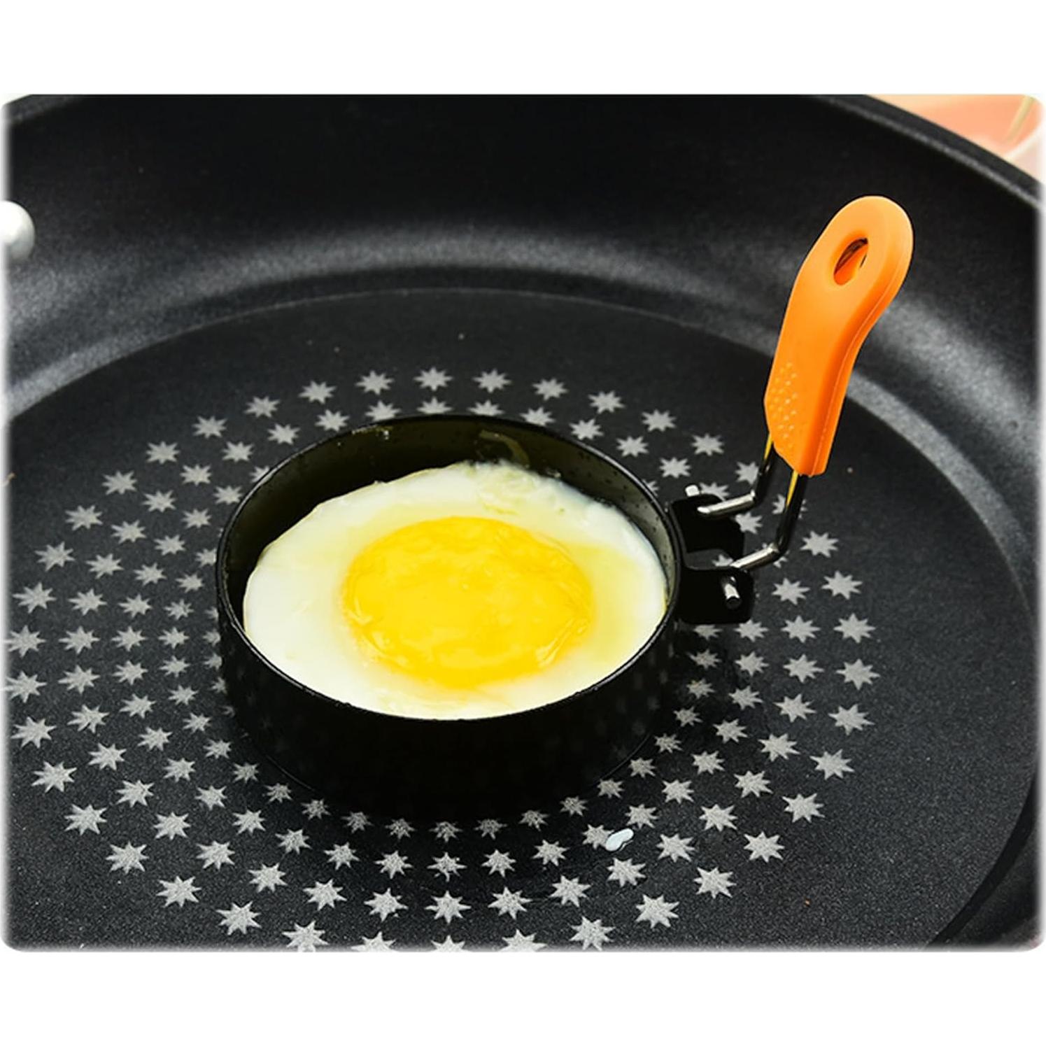 Juego de 4 anillos para huevos HLMOptimo 8,89 cm acero inoxidable