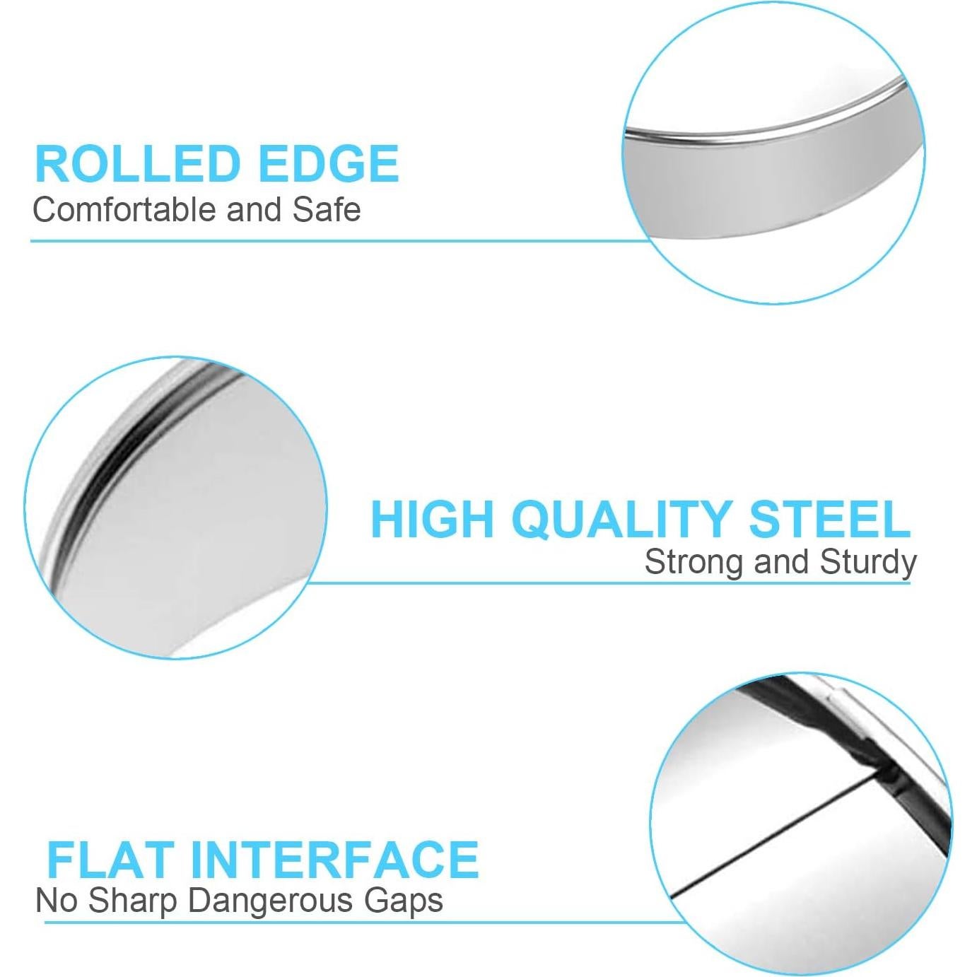 Juego de 12 Cortadores de Galletas Redondos HAHAYOO