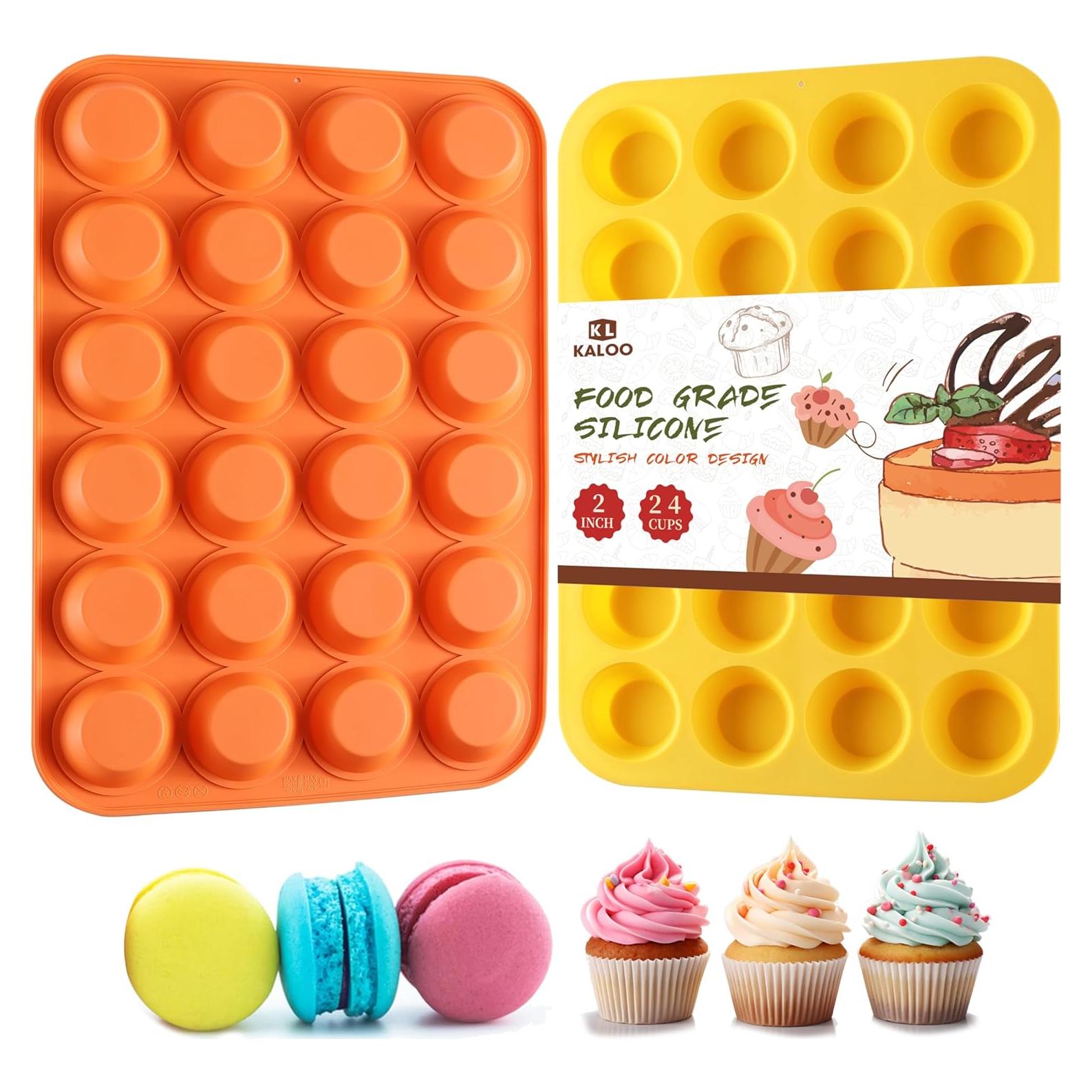 Molde de Silicona para Mini Muffin Kaloo 24 Tazas Antiadherente