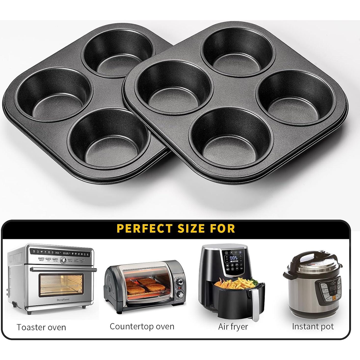 Molde para Muffin Yomvzake Antiadherente 2 Piezas 18 cm