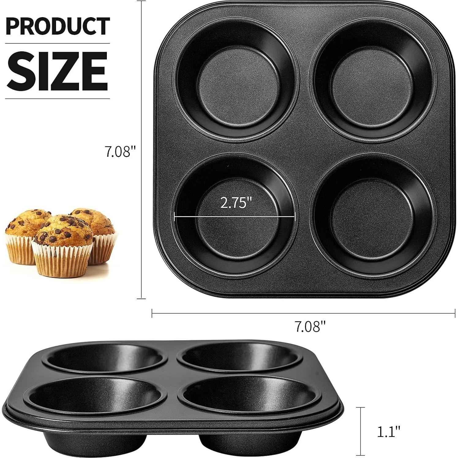 Molde para Muffin Yomvzake Antiadherente 2 Piezas 18 cm