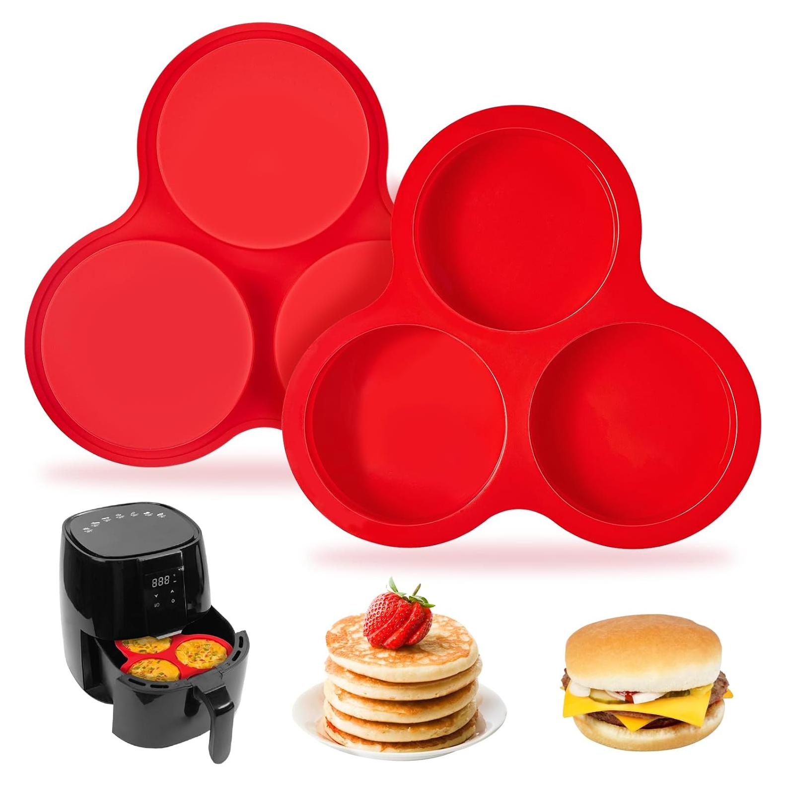 Moldes de Silicona Puyeipt para Huevos 4" Redondos - 2 Pzs