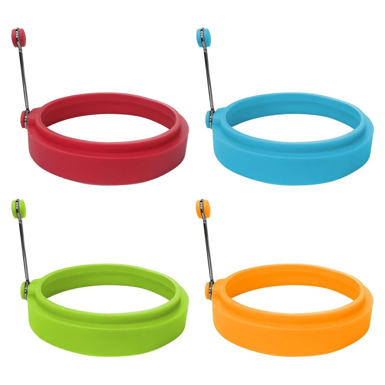 Anillos de Huevo de Silicona YOLCAR, 10 cm, 4 Piezas