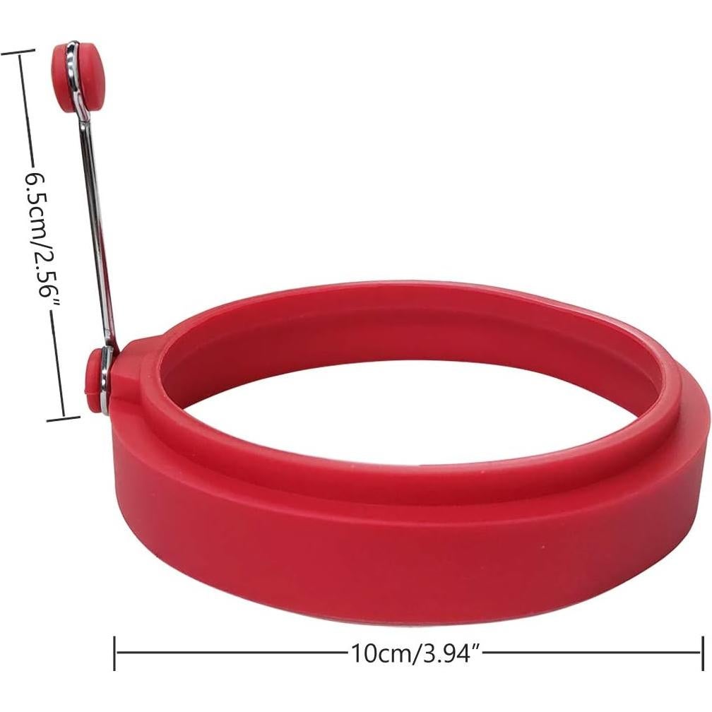 Anillos de Huevo de Silicona YOLCAR, 10 cm, 4 Piezas