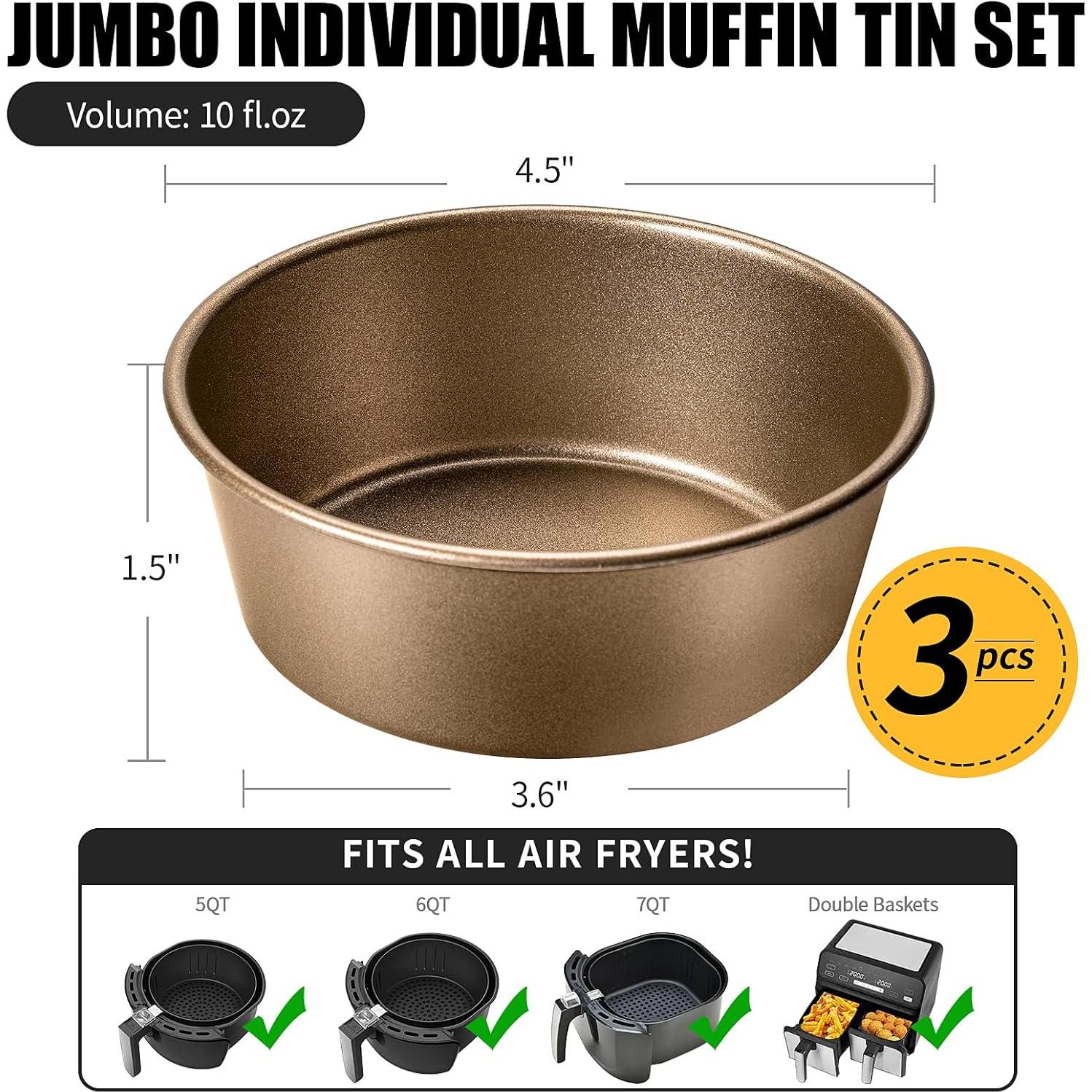 Molde para Mini Pasteles Yomvzake 4 Pulgadas Antiadherente