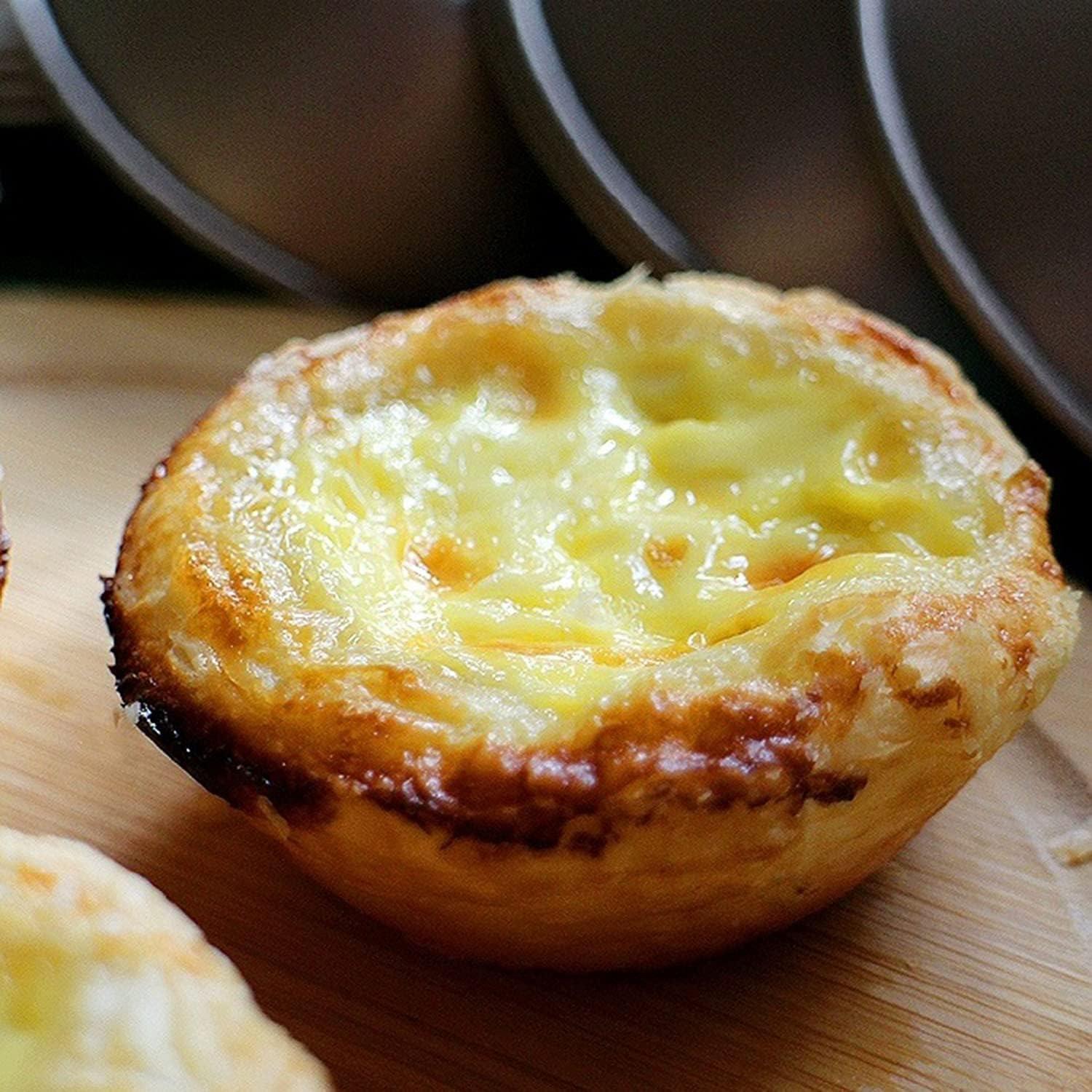 Set de 4 Moldes para Mini Tartas CHEFMADE Dorado 8,4 cm