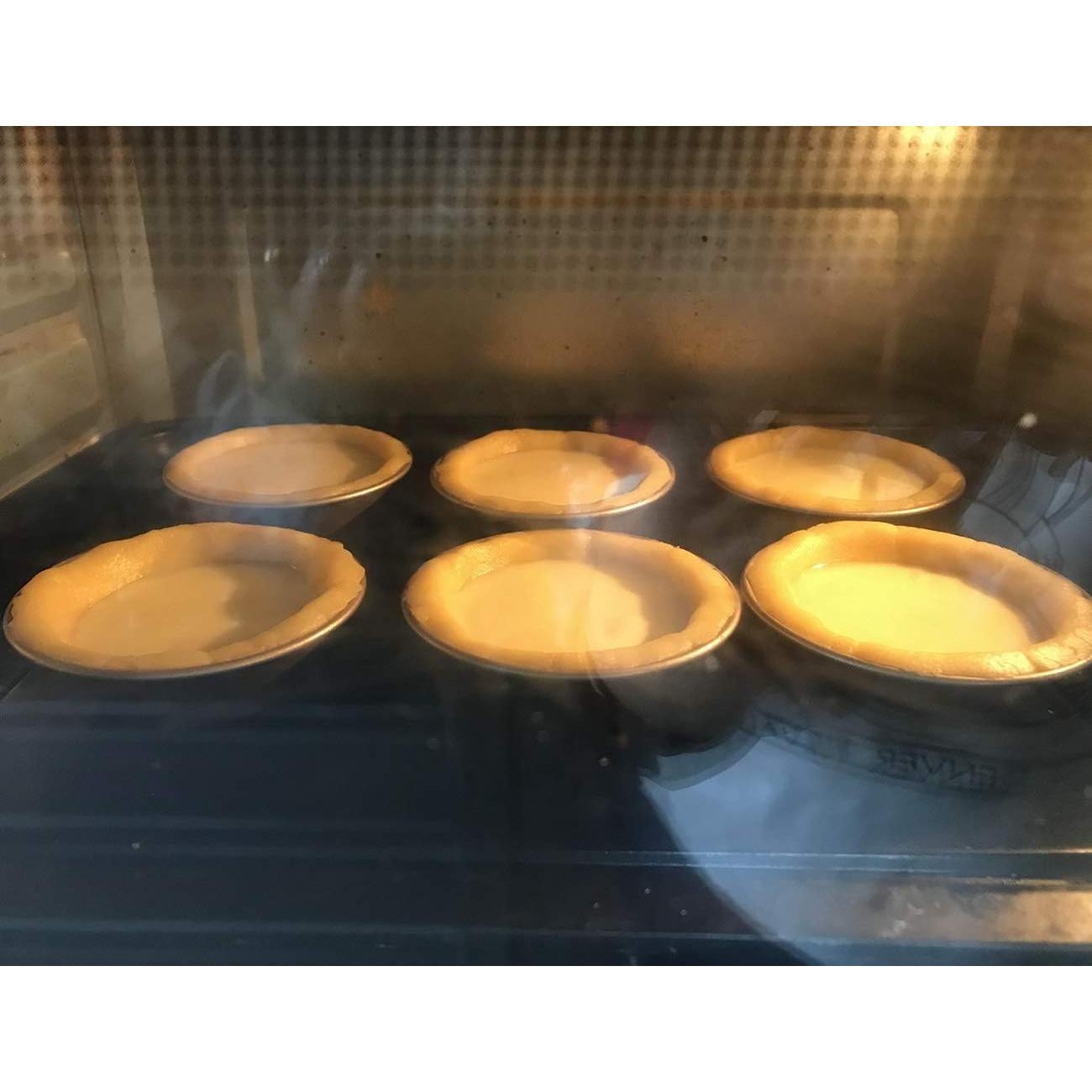 Set de 4 Moldes para Mini Tartas CHEFMADE Dorado 8,4 cm