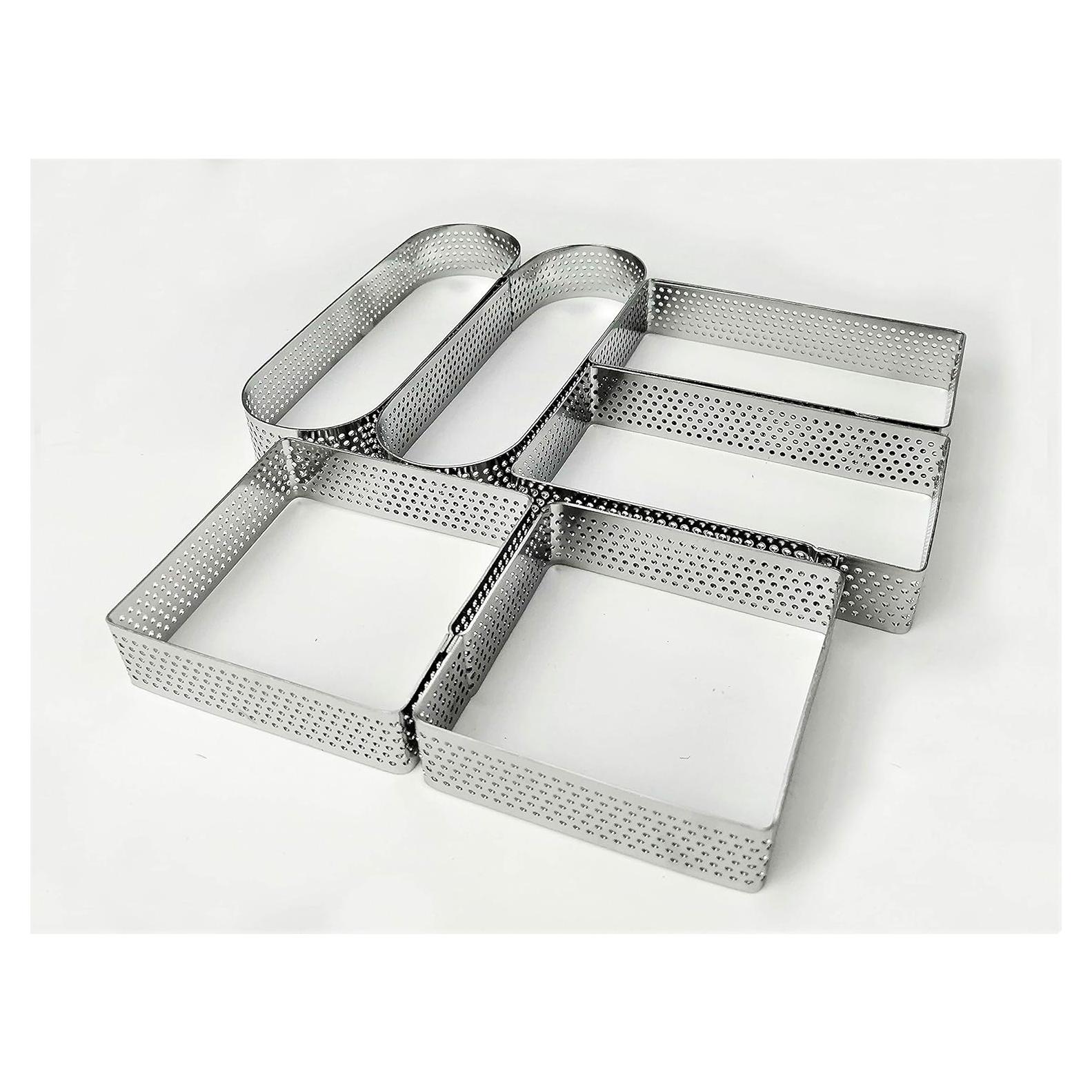 Juego de Anillos para Tartas NewlineNY 6 Pcs Acero Inoxidable