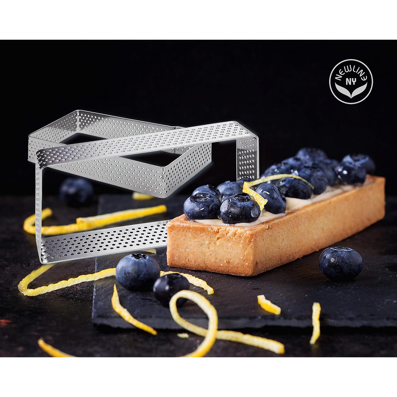 Juego de Anillos para Tartas NewlineNY 6 Pcs Acero Inoxidable