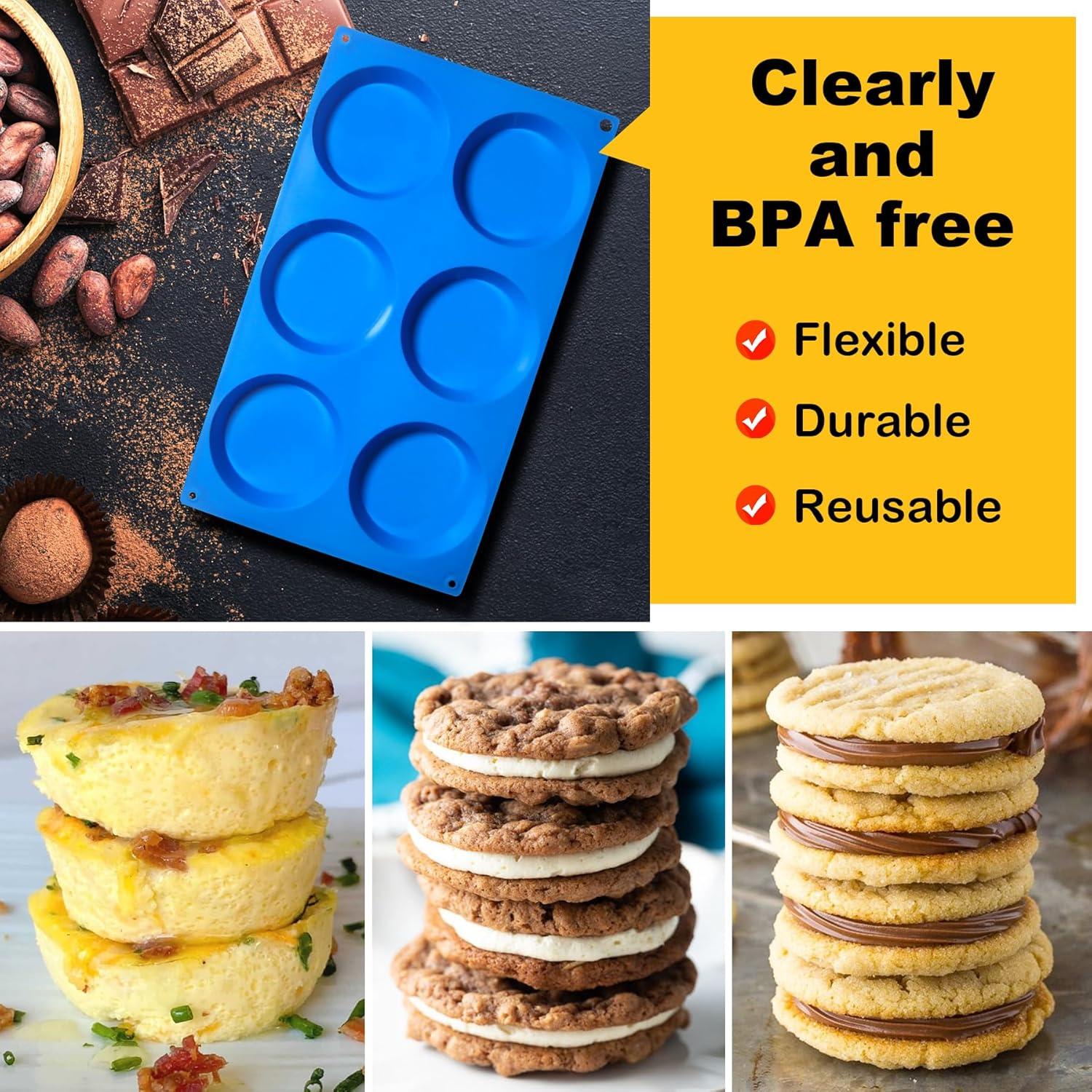 Moldes de Silicona para Muffin Sidosir 2 Piezas 7,87 cm