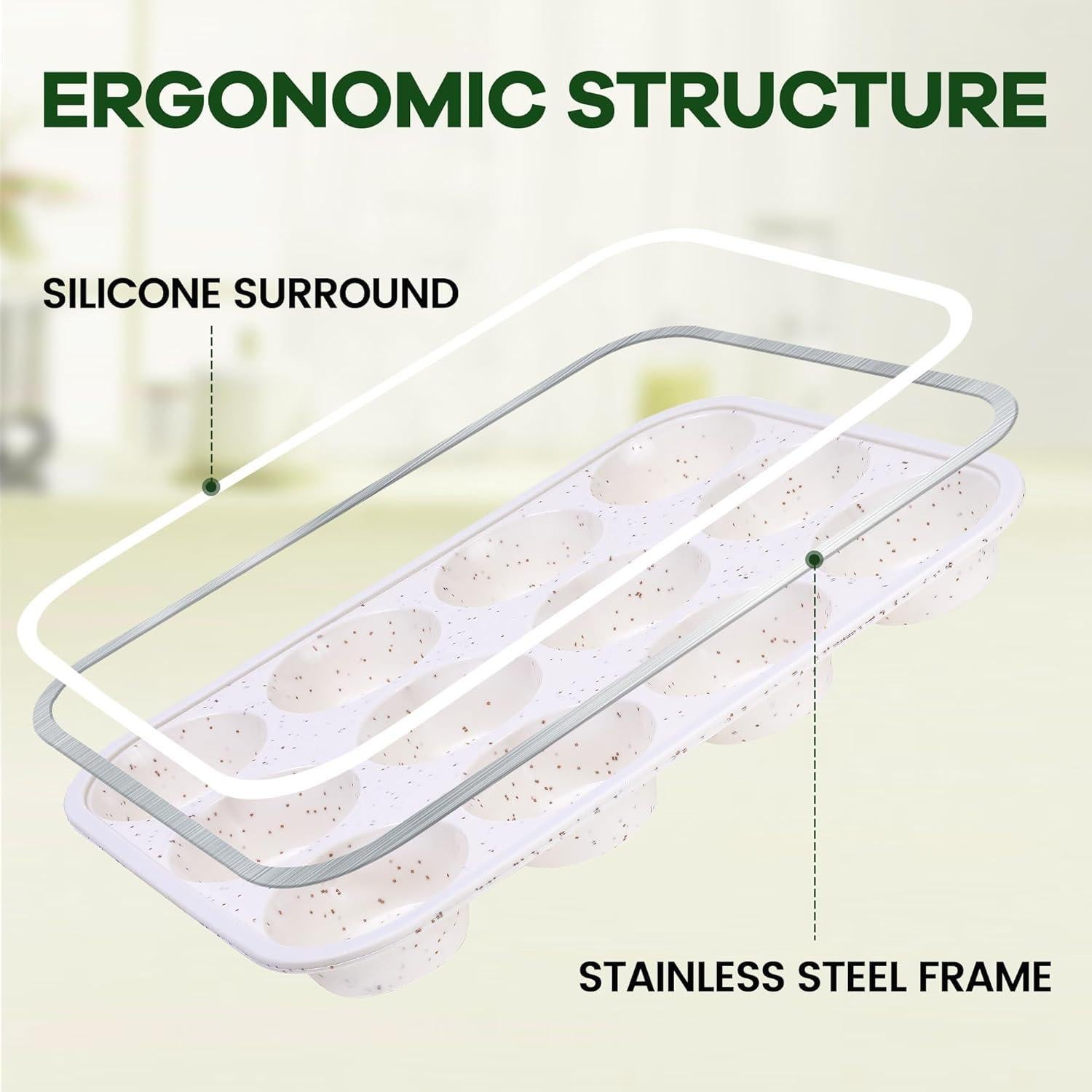 Molde para Muffin Fimary de Silicona 12 Tazas Antiadherente