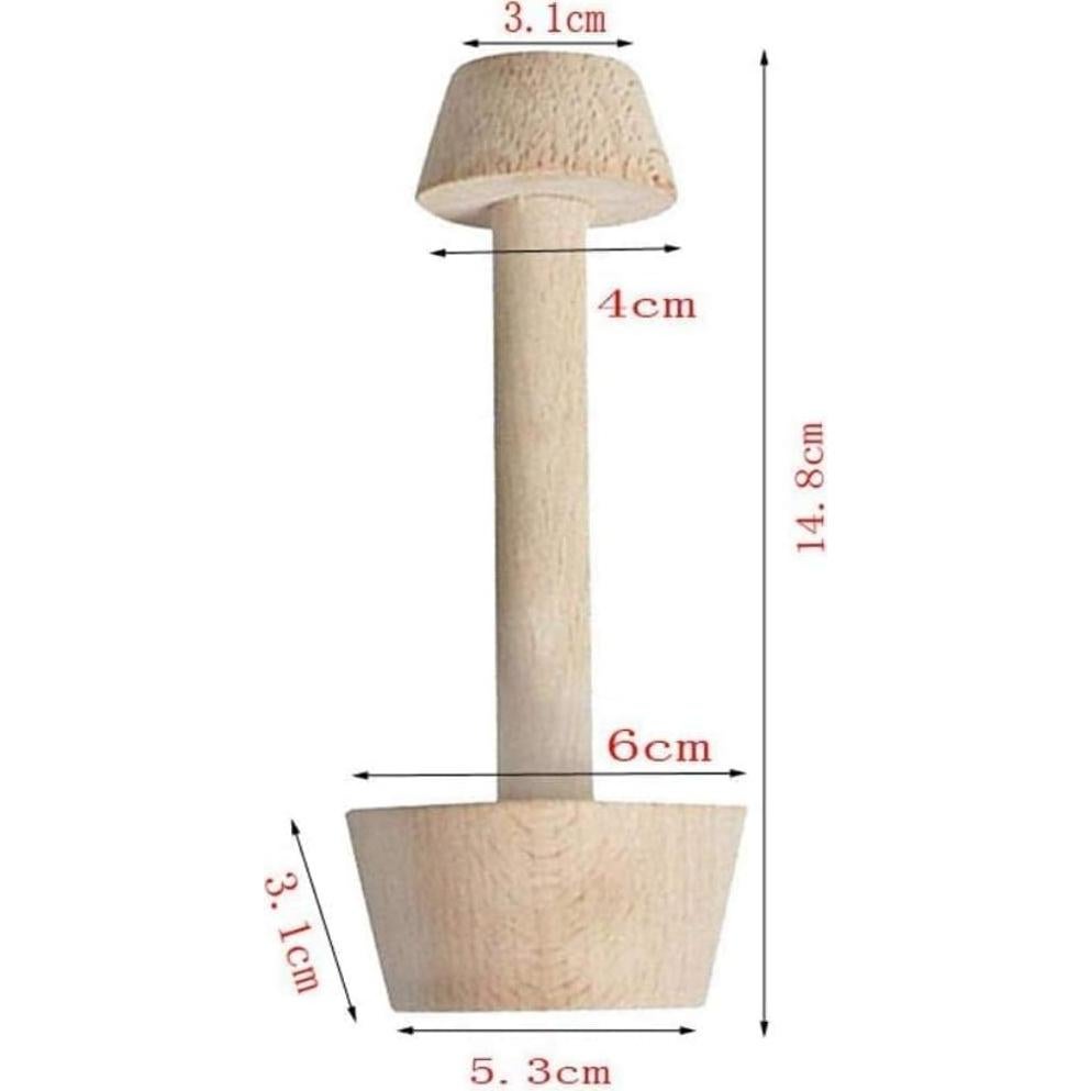 Prensador de Tartas Zenarao de Madera Doble Cara 2,54 cm