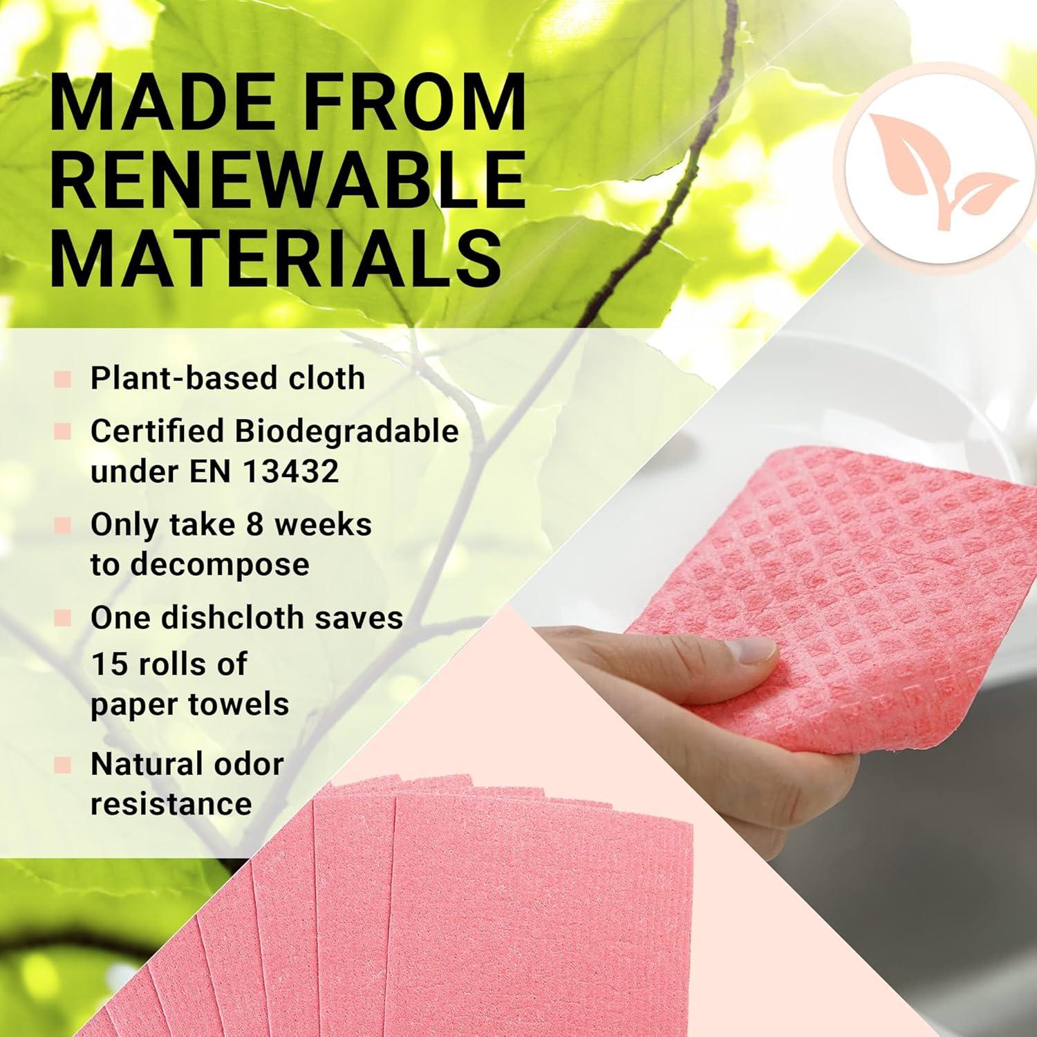 Paños de Limpieza Reutilizables Swedish Wholesale - 10 Unidades