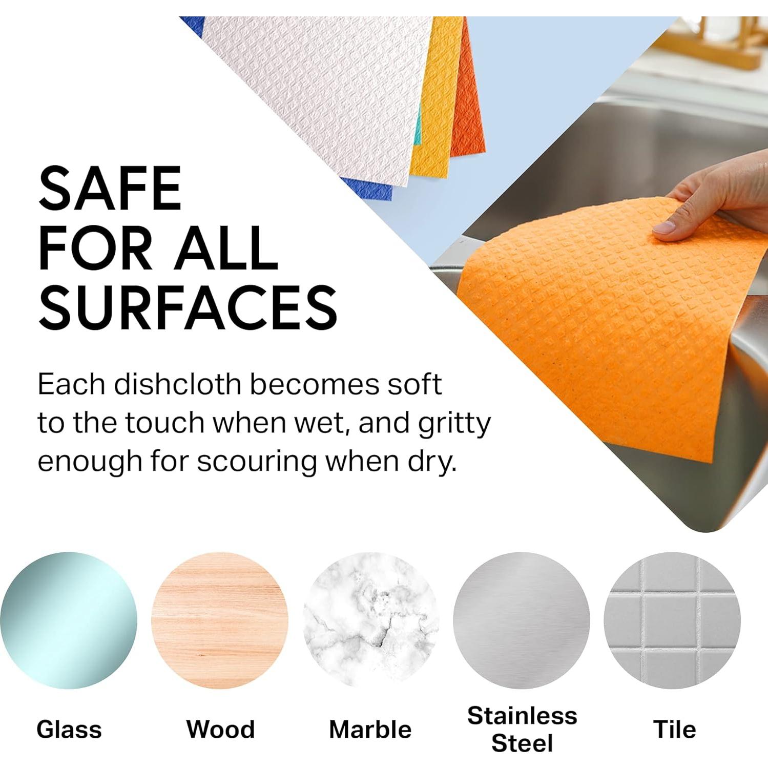 Paños de Limpieza Reutilizables Swedish Wholesale - 10 Unidades