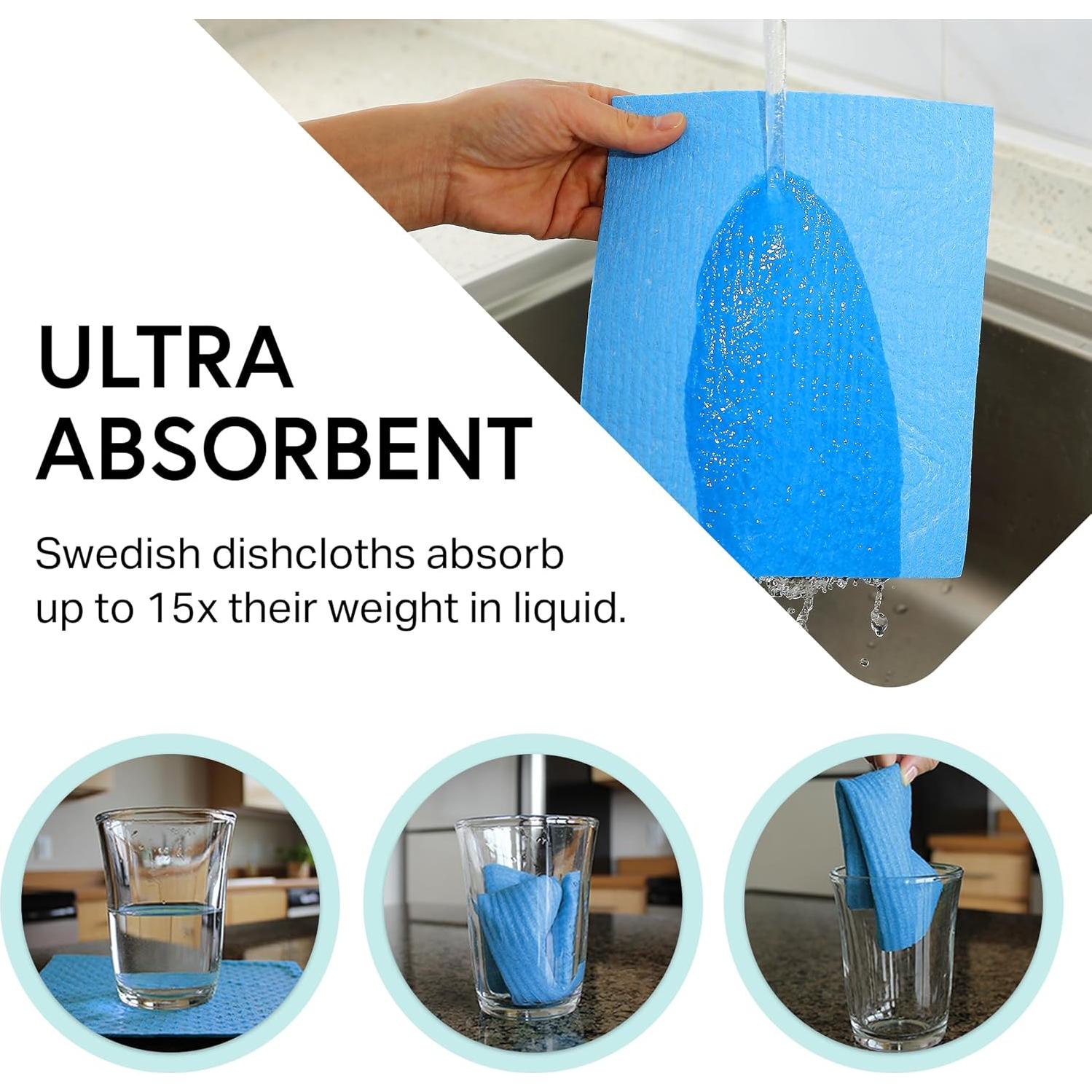 Paños de Limpieza Reutilizables Swedish Wholesale - 10 Unidades