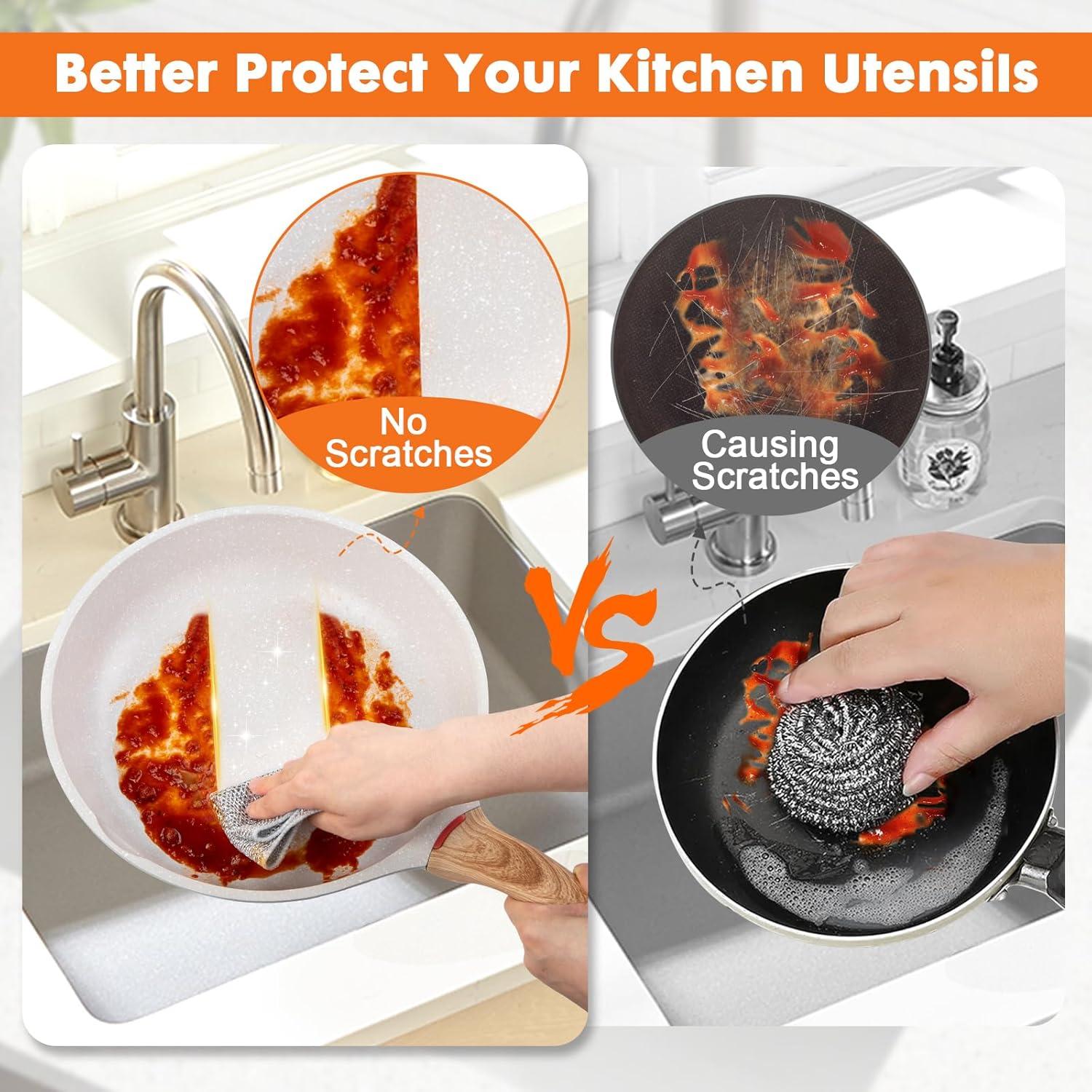 Paños de Cocina COBETE Sin Rayones 20x20 cm Paquete de 6