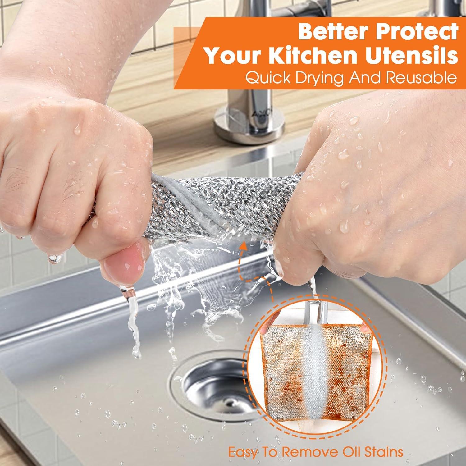 Paños de Cocina COBETE Sin Rayones 20x20 cm Paquete de 6