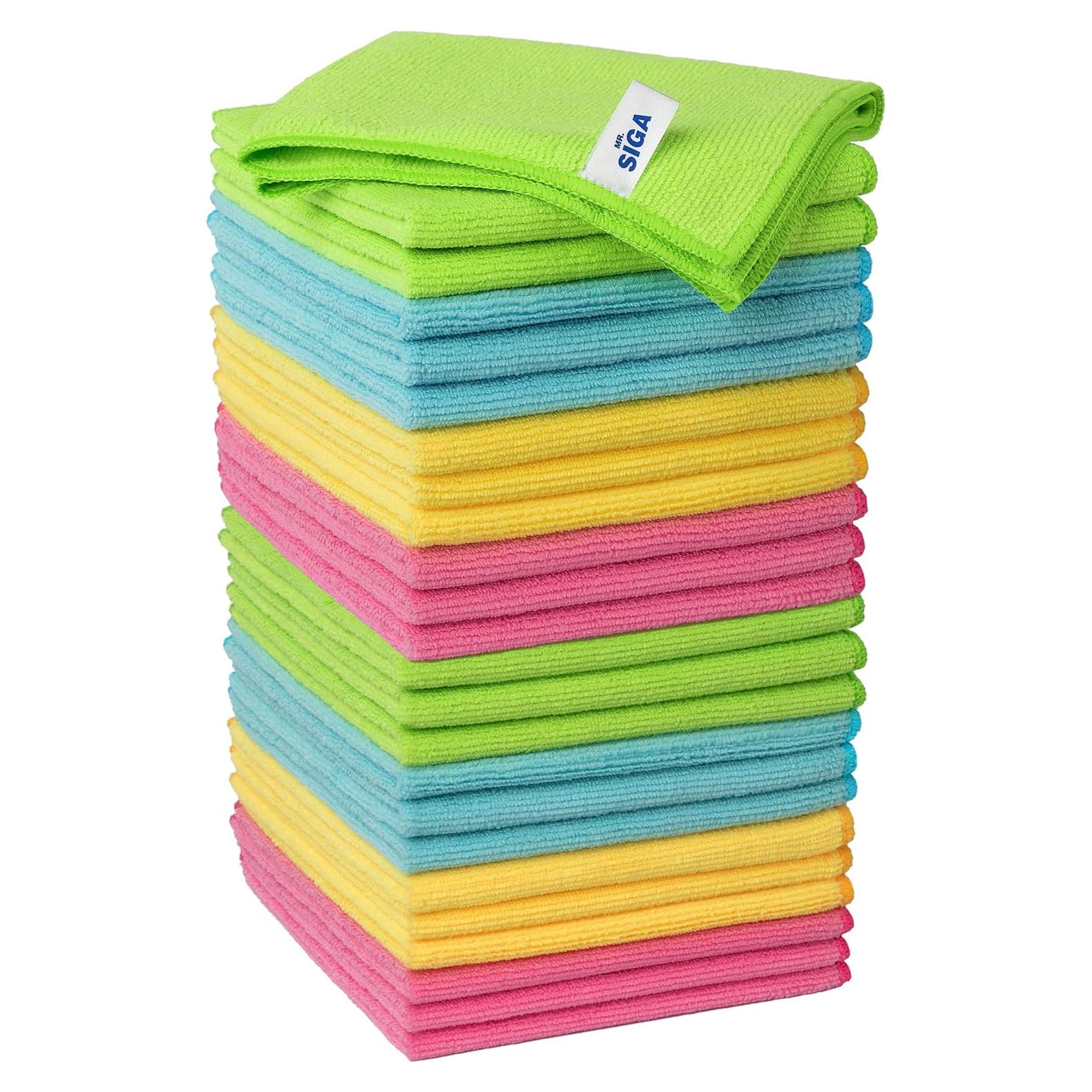 Paño de Microfibra de Limpieza MR.SIGA 24 Unidades 32x32 cm