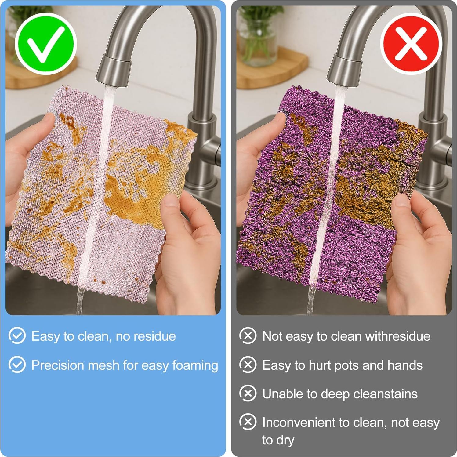 12 Trapos de Limpieza Aidoclip Microfibra 24.5x24.5 cm